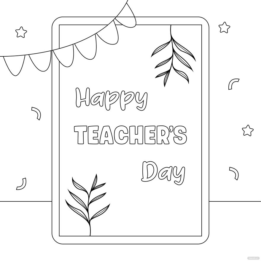 Teachers Day Greeting Card Drawing in PSD, Illustrator, SVG, JPG, EPS, PNG - Download | Template.net