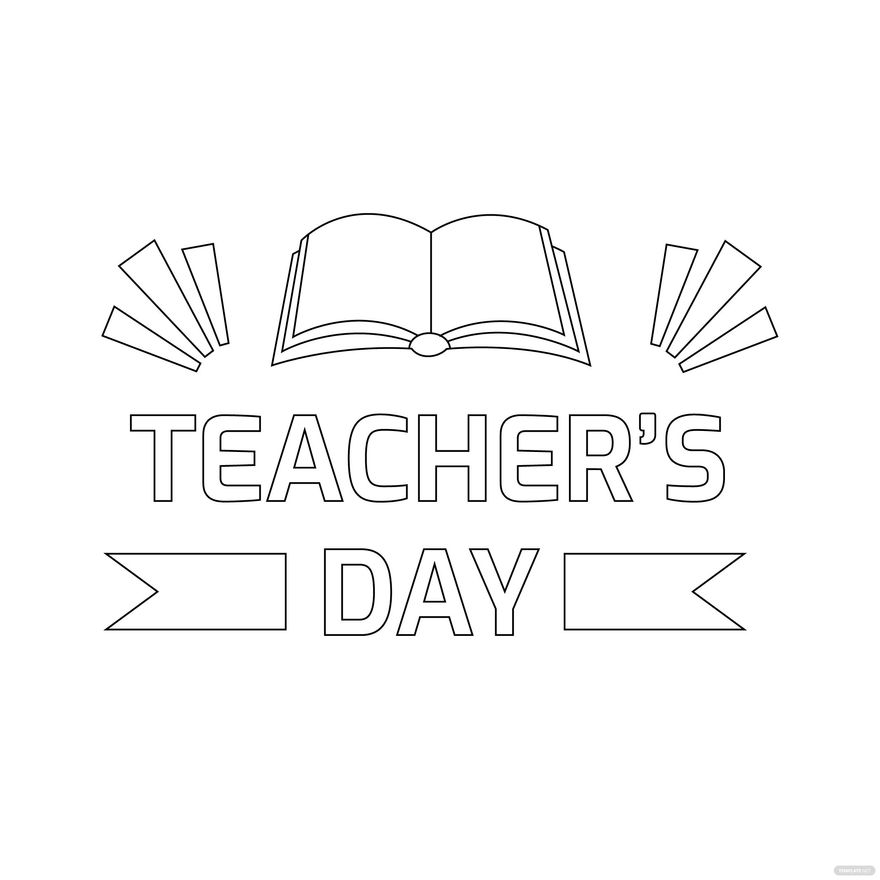 Teachers Day Logo Drawing in PSD, Illustrator, SVG, JPG, EPS, PNG - Download | Template.net