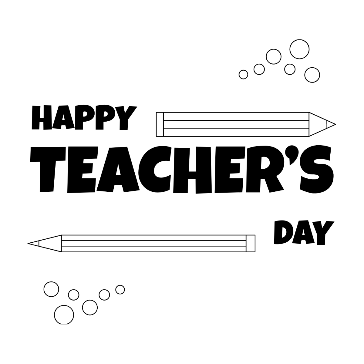 Teachers Day Symbol Drawing Template - Edit Online & Download