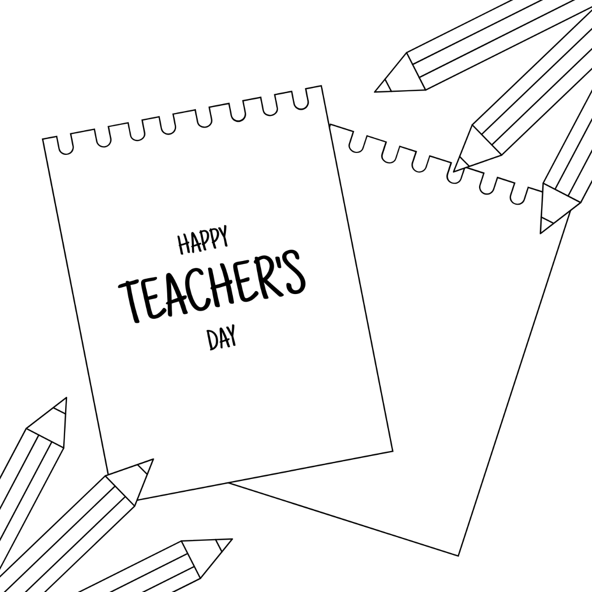 Teachers Day Message Drawing Template - Edit Online & Download