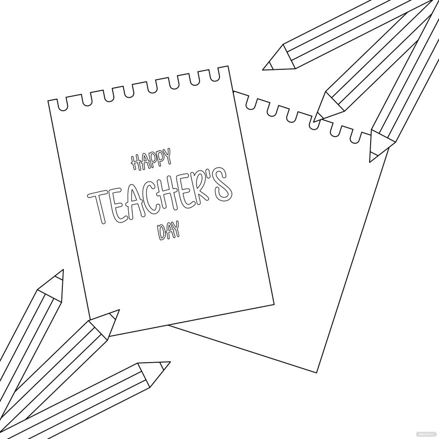 Teachers Day Message Drawing in PSD, Illustrator, SVG, JPG, EPS, PNG - Download | Template.net