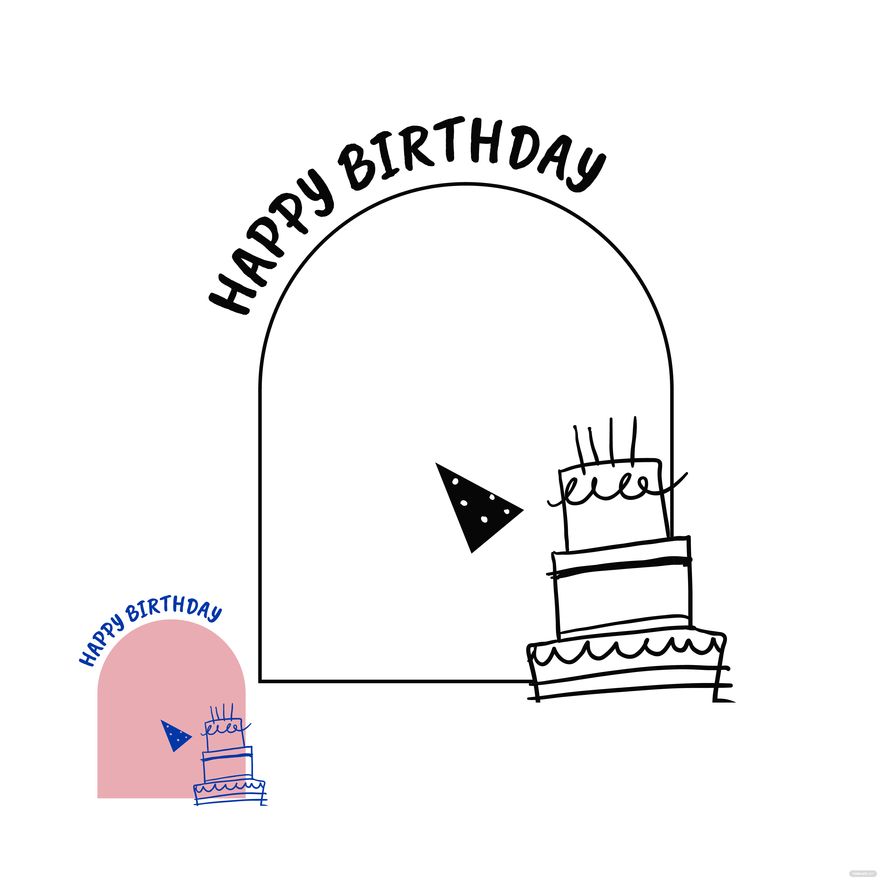 Birthday Frame Coloring Page in EPS, PDF, JPG - Download | Template.net