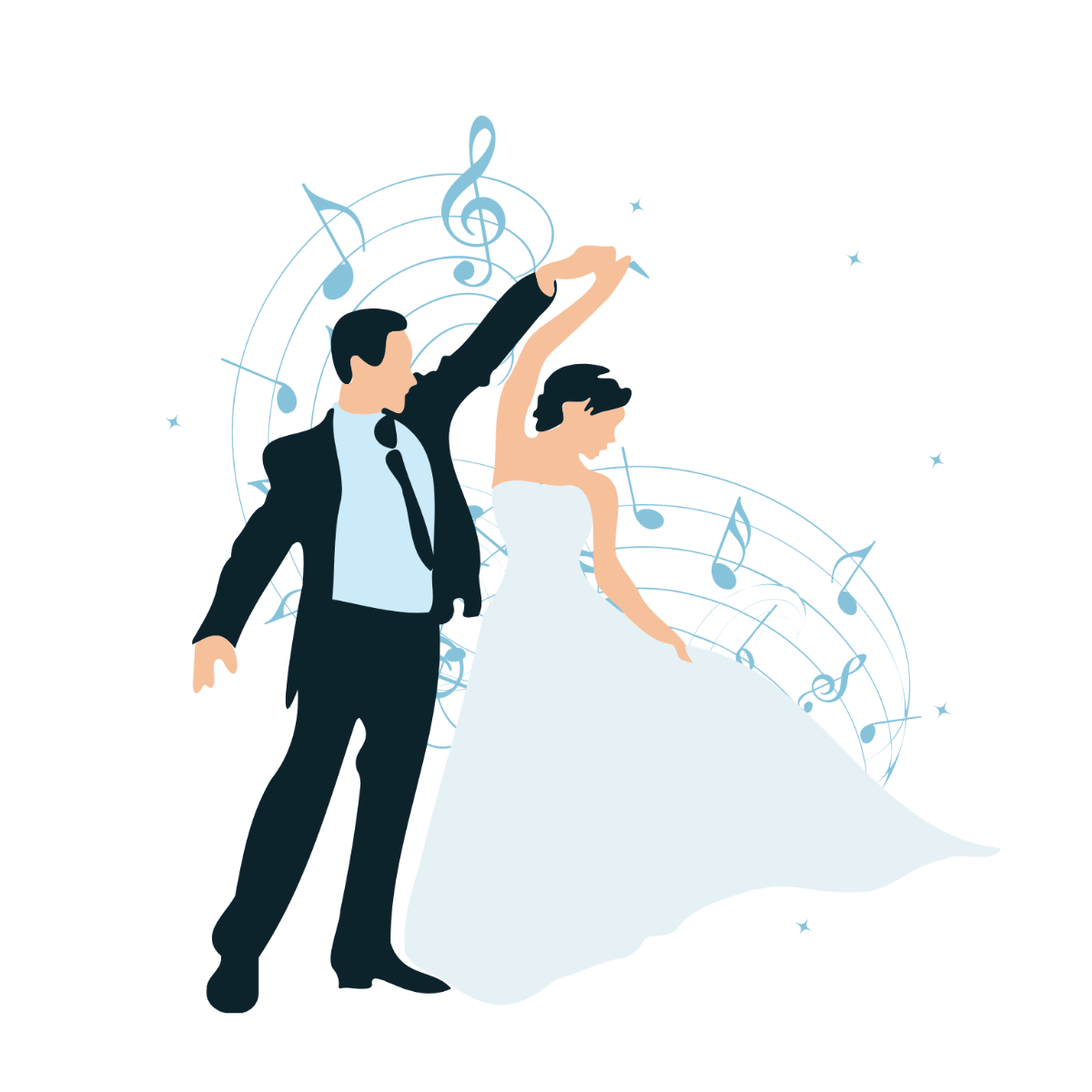 Free Wedding Music Clipart Template