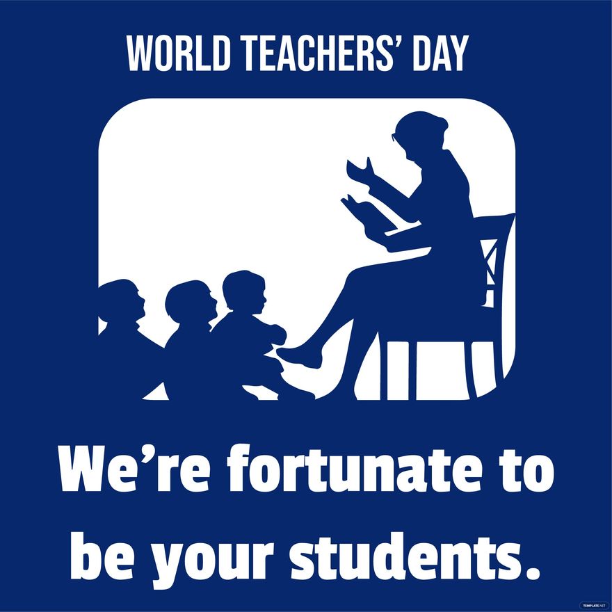 World Teachers’ Day Flyer Vector