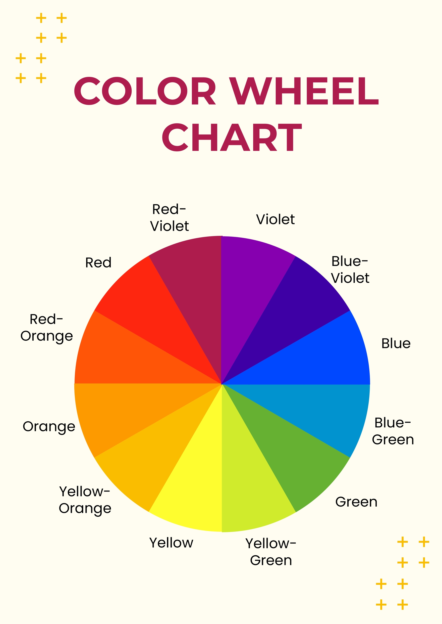 Free Color Wheel Chart For Kids Download In PDF,, 42% OFF