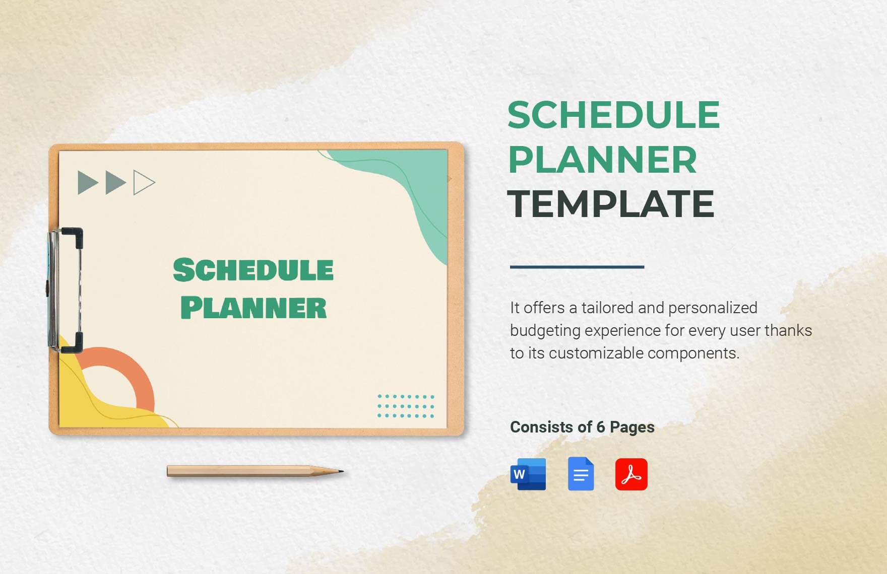 Schedule Planner Template in Word, PDF, Google Docs - Download | Template.net