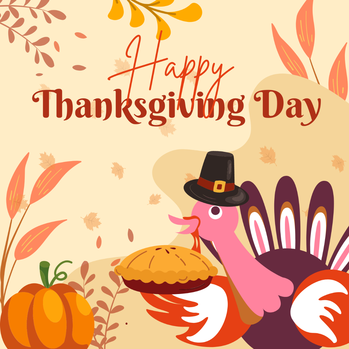 Free Thanksgiving Day Illustrator Template - Edit Online & Download ...