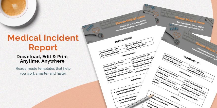 Medical Incident Report Template