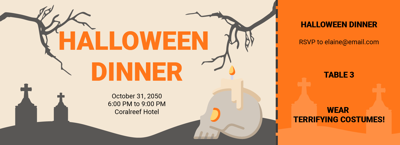 Halloween Ticket Template