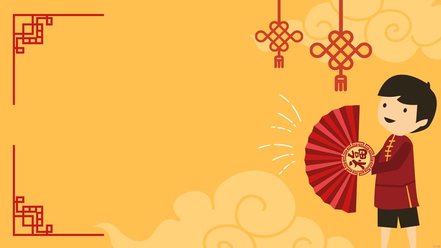 Free Chinese New Year Cartoon Background