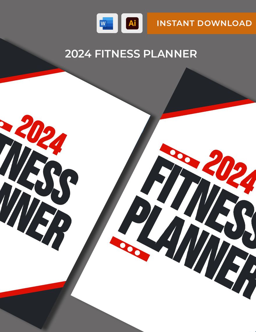 2024 Fitness Planner Template in Illustrator, Word, PDF - Download | Template.net