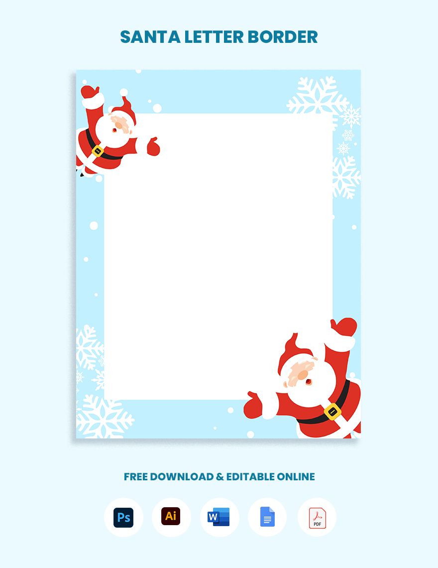 Santa Letter Border