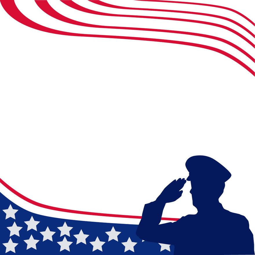 Memorial Day Border Vector