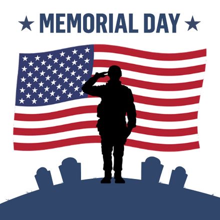 Memorial Day Flat Design Vector