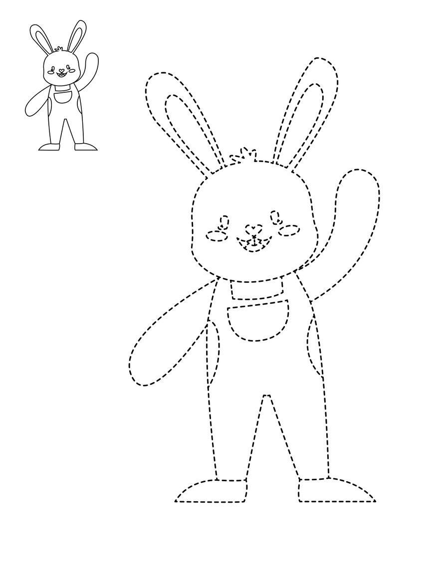 Easter Drawing Template