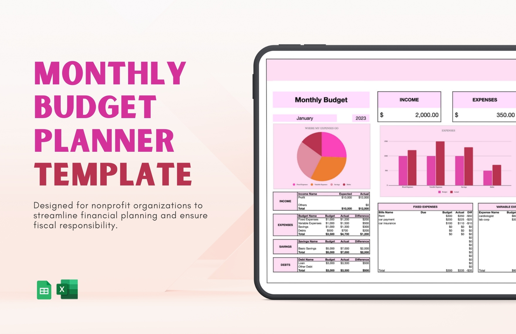 Monthly Budget Planner