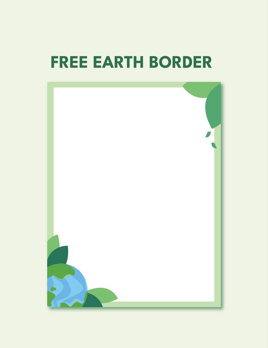 Earth Border Template