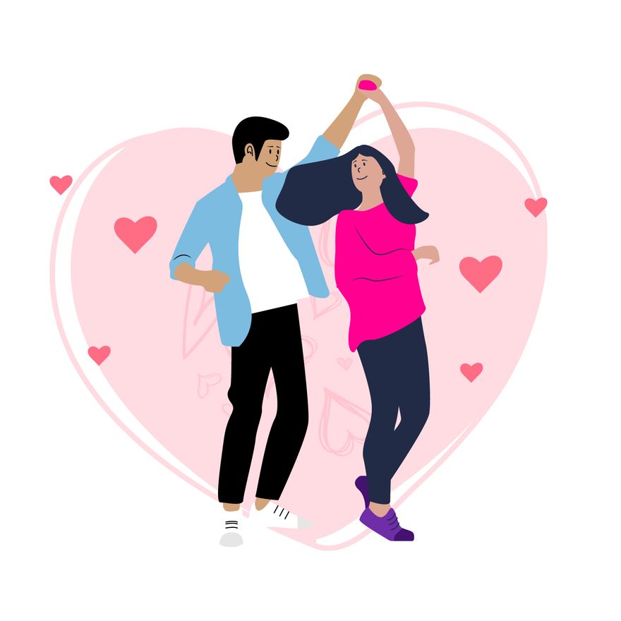 Couple Appreciation Month Vector