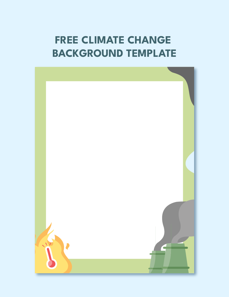 Climate Change Border Template