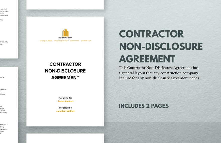 Contractor Non-Disclosure Agreement