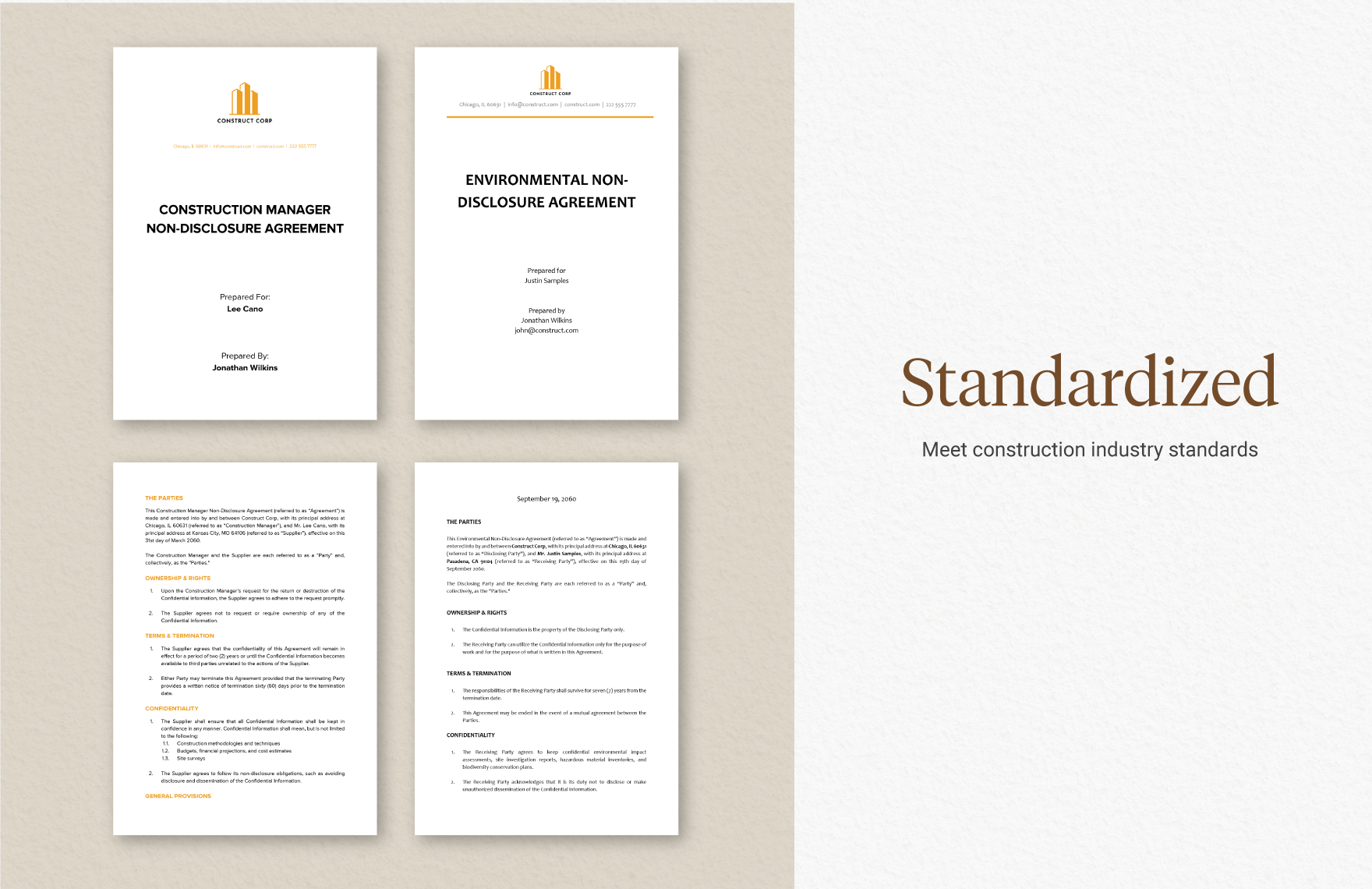 20+ Construction Non-Disclosure Agreement (NDA) Template Bundle