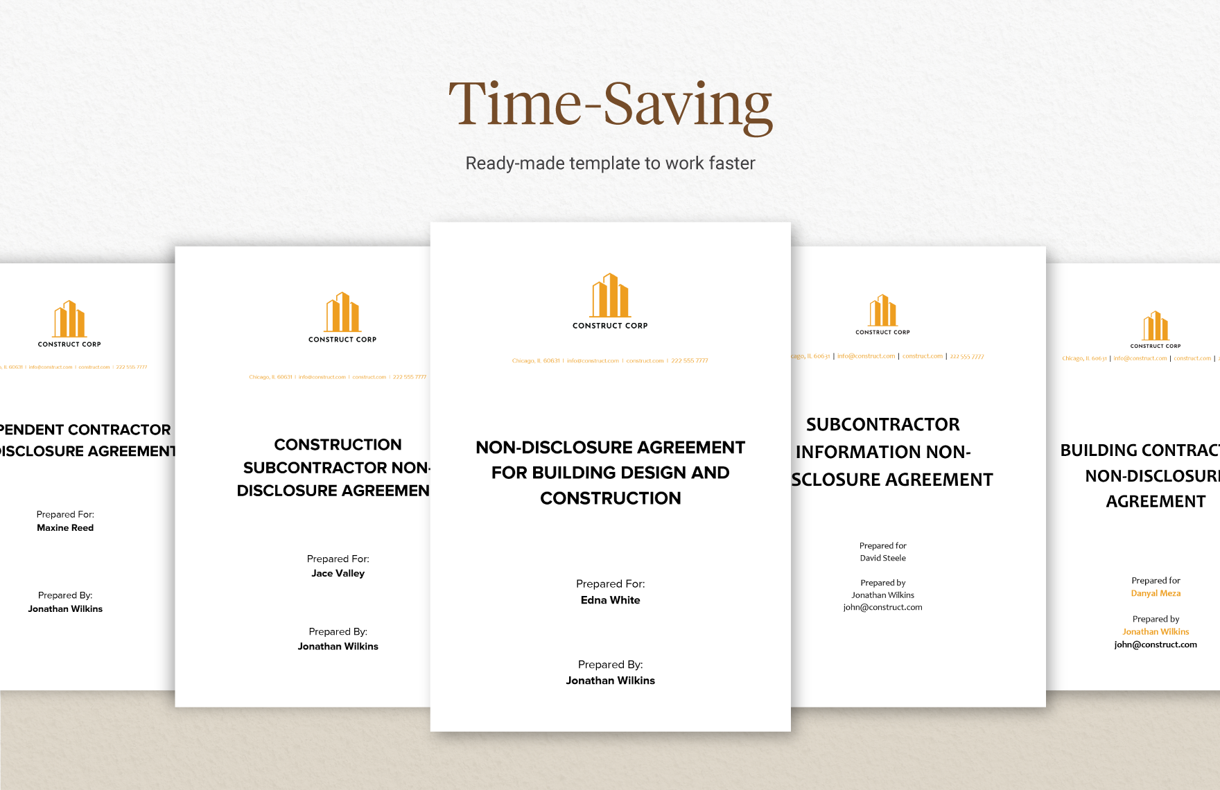 20+ Construction Non-Disclosure Agreement (NDA) Template Bundle