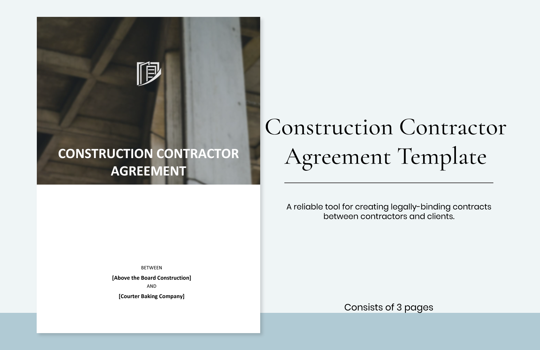 Construction Contractor Agreement Template