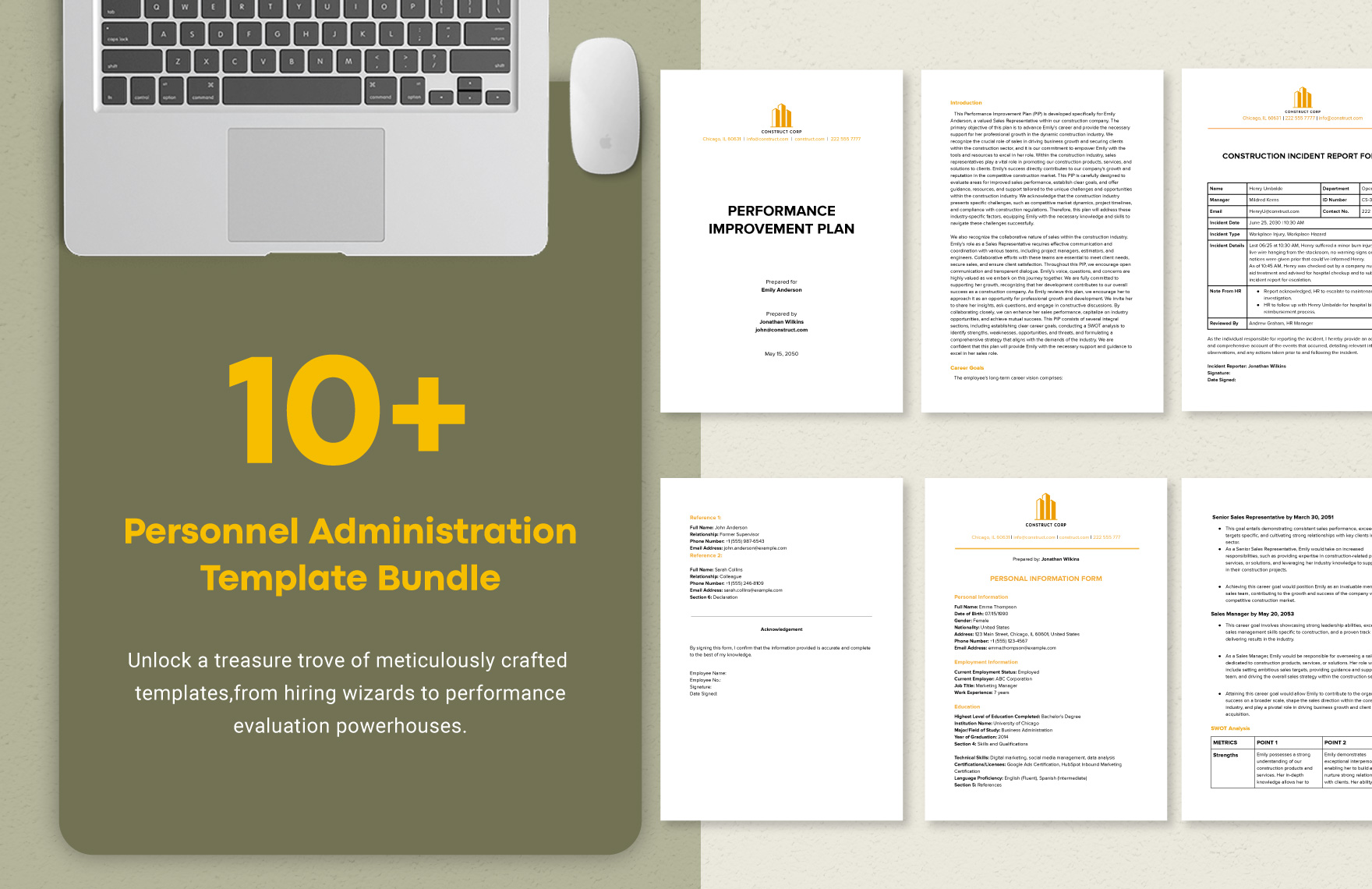 10+  Construction Personnel Administration Template Bundle