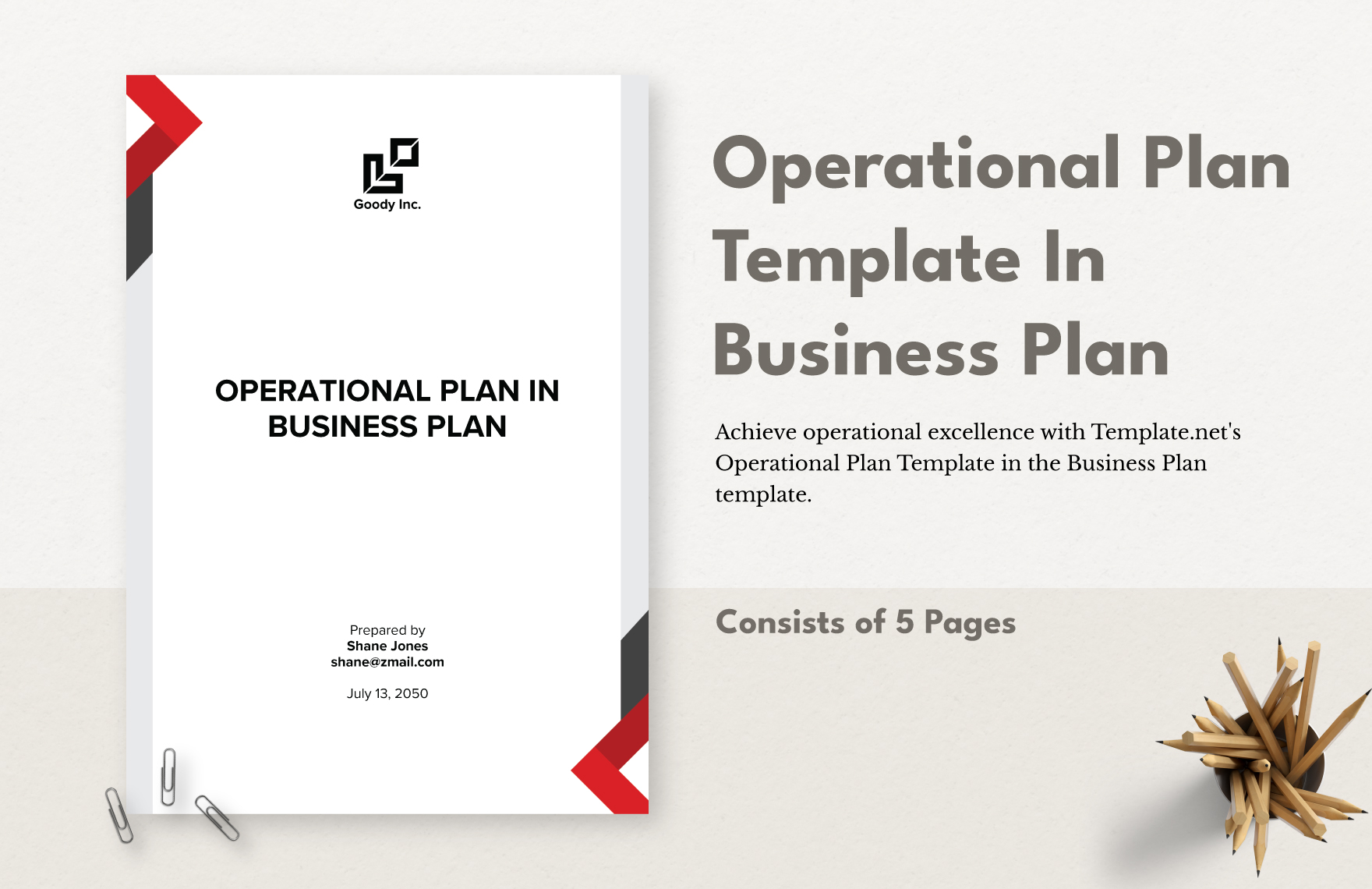 Operational Plan Template In Business Plan