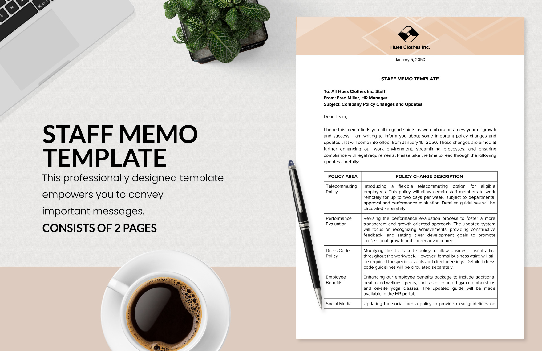 Staff Memo Template