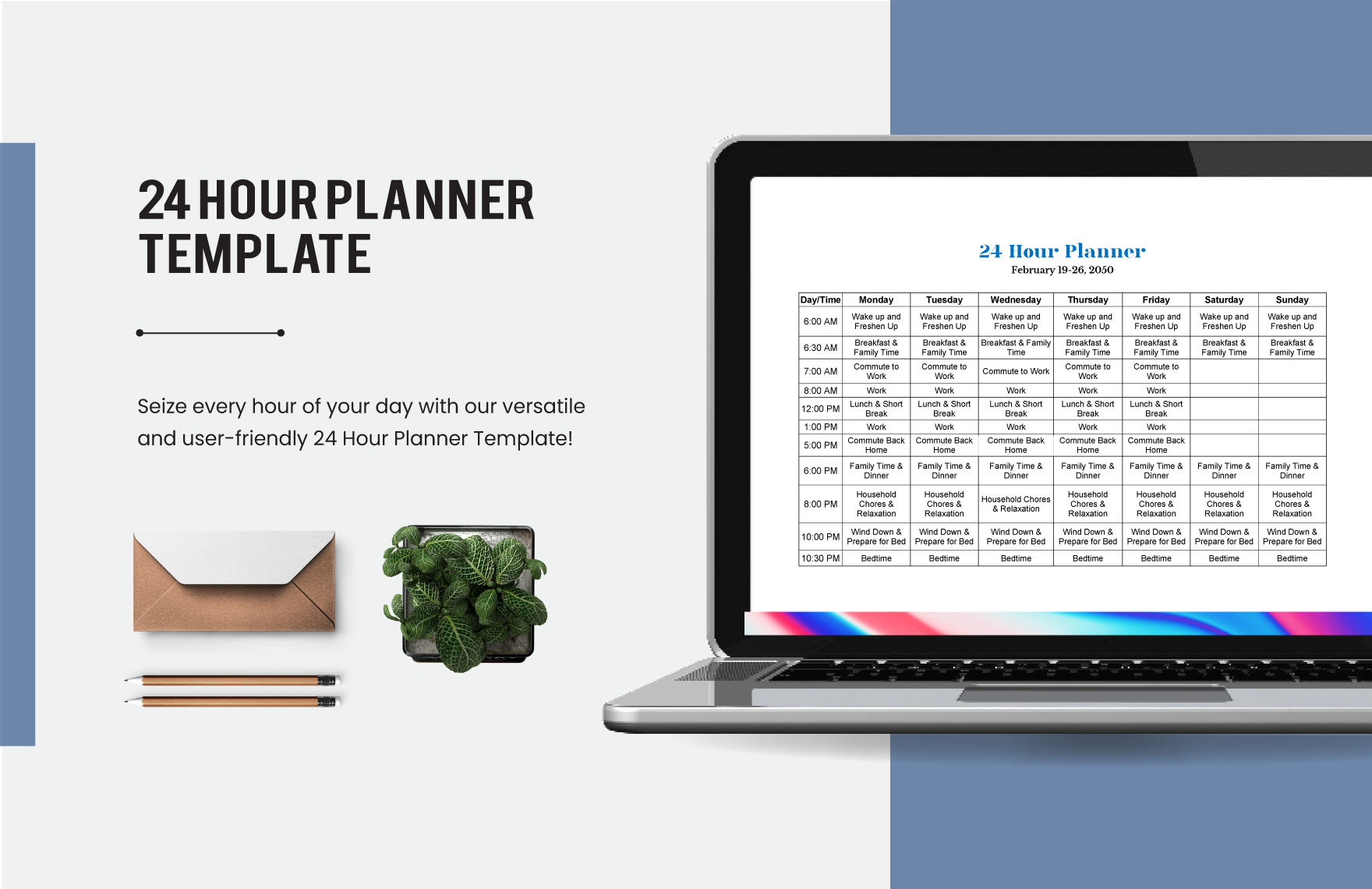 24 Hour Planner Template in PDF, Word, Google Docs, Pages - Download | Template.net