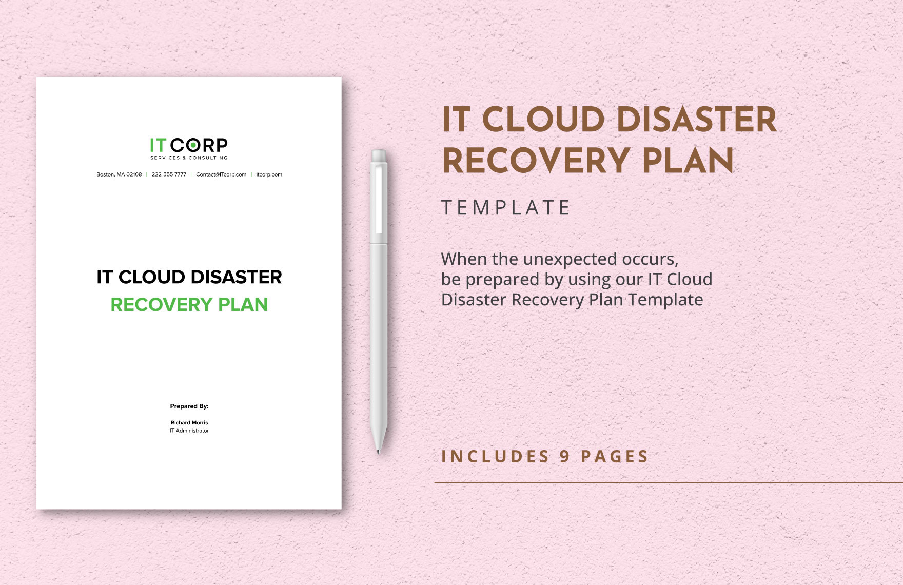 IT Cloud Disaster Recovery Plan Template - Download in Word, Google ...