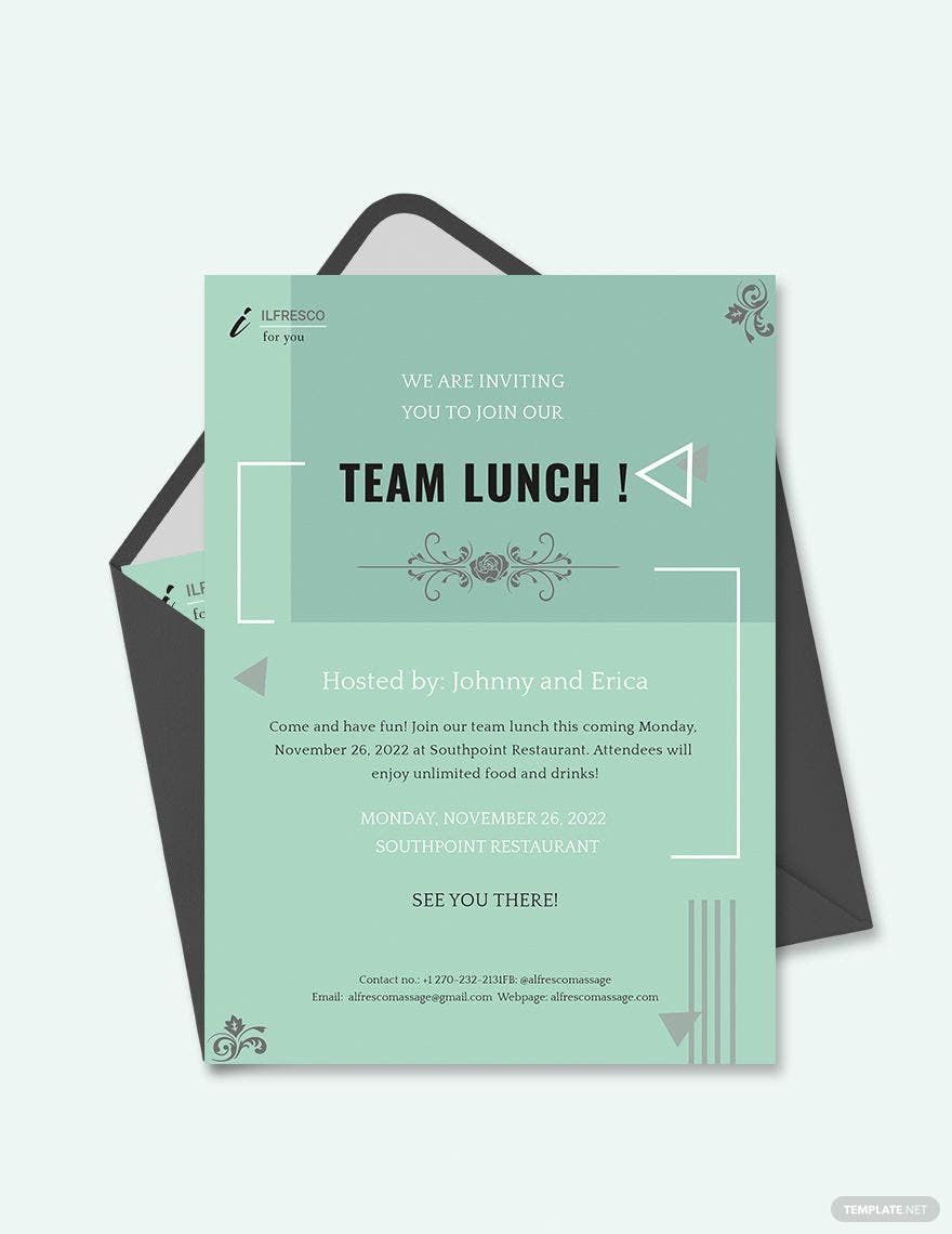 Lunch Invitation Template