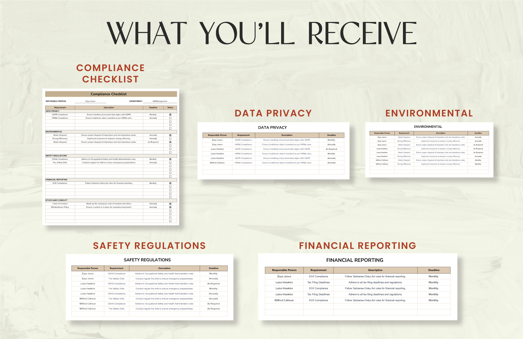 Compliance Checklist Template