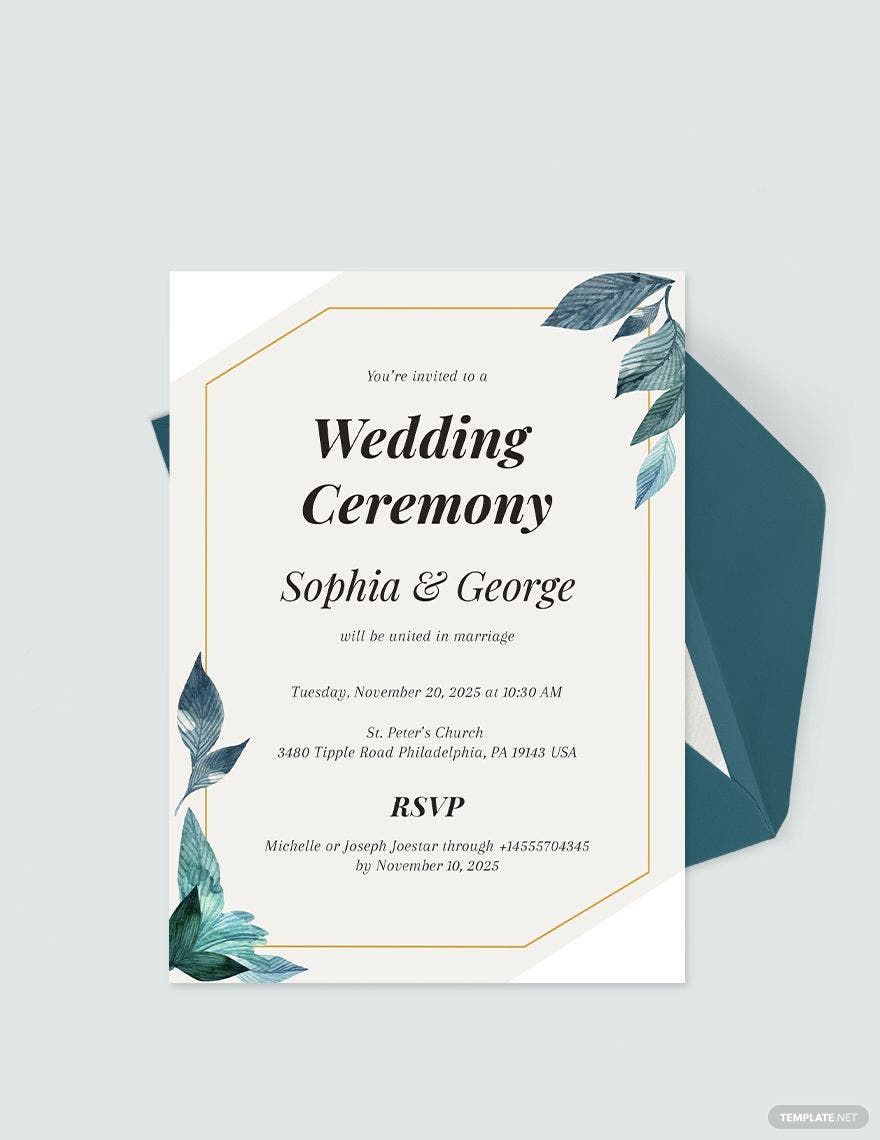 Formal Invitation Wedding Party | annadesignstuff.com