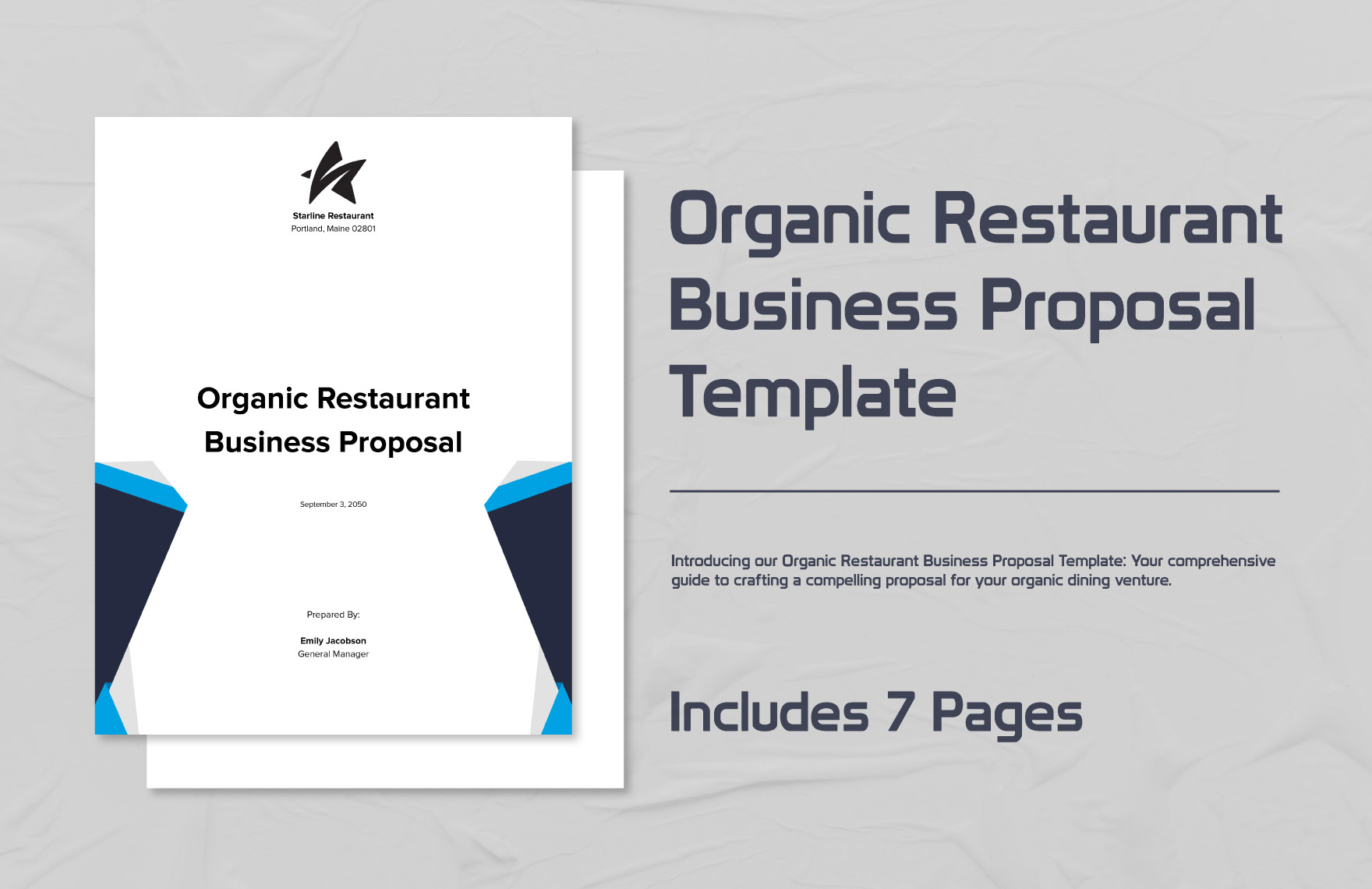 Organic Restaurant Business Proposal Template