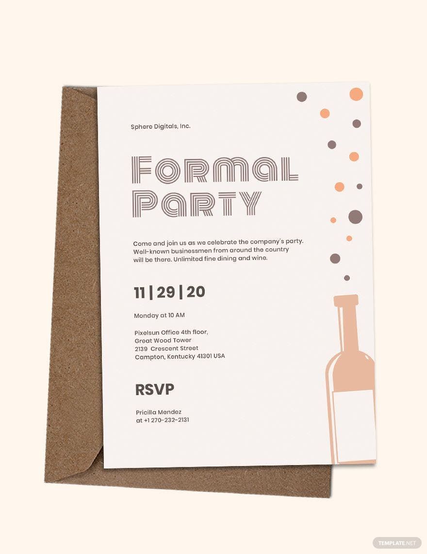 Formal Invitation Word Templates - Design, Free, Download | Template.net