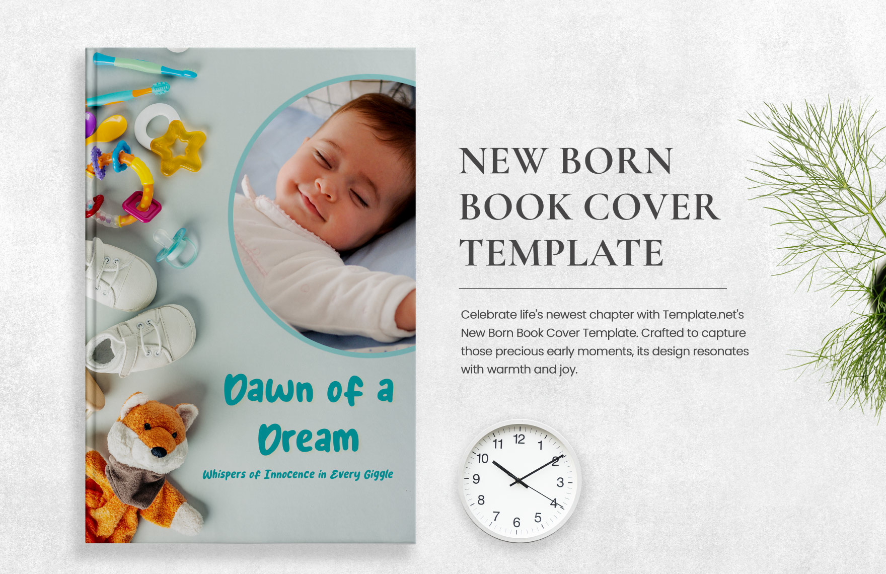 New Born Book Cover Template