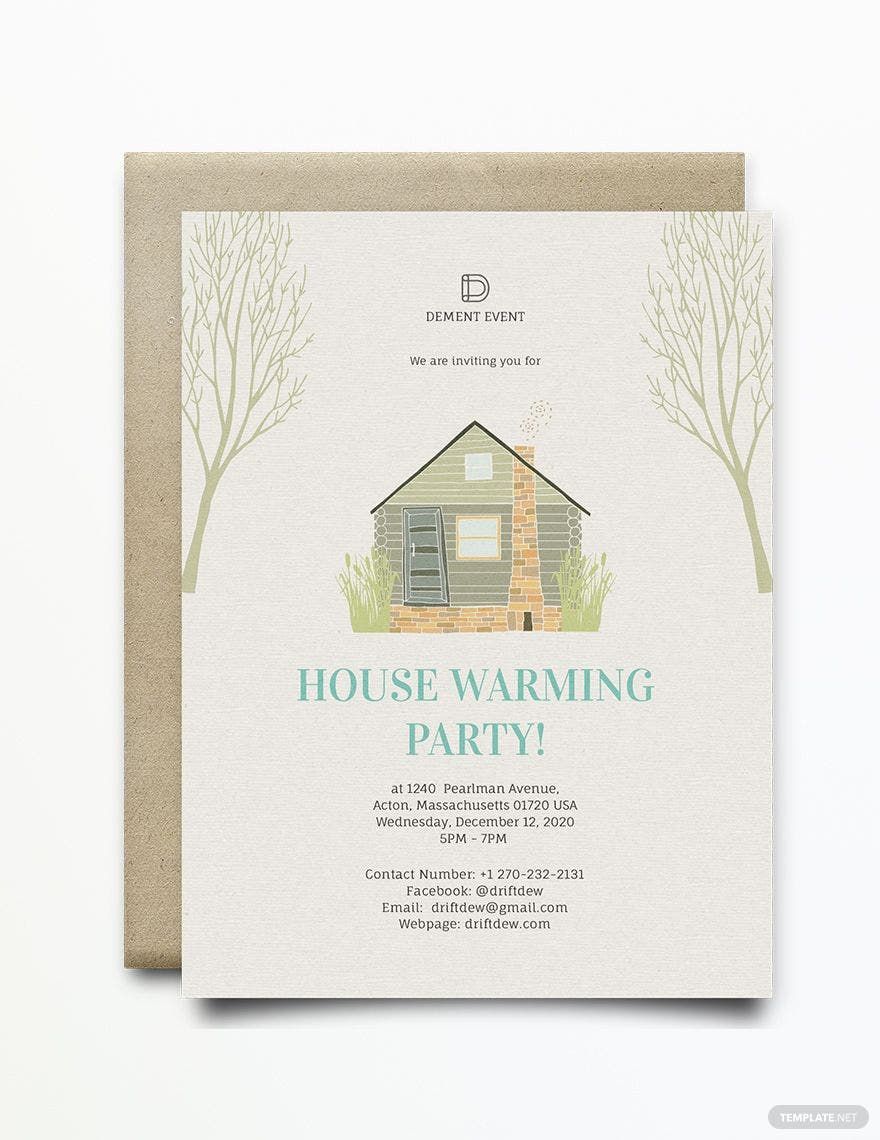 Housewarming Invitation Word Templates - Design, Free, Download |  