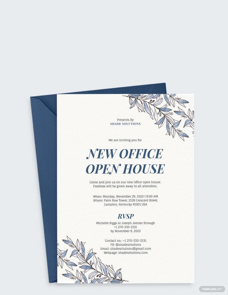 Office Invitation Template