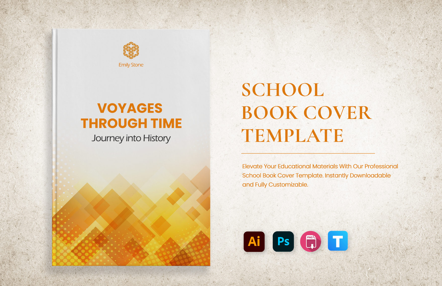 School Book Cover Template