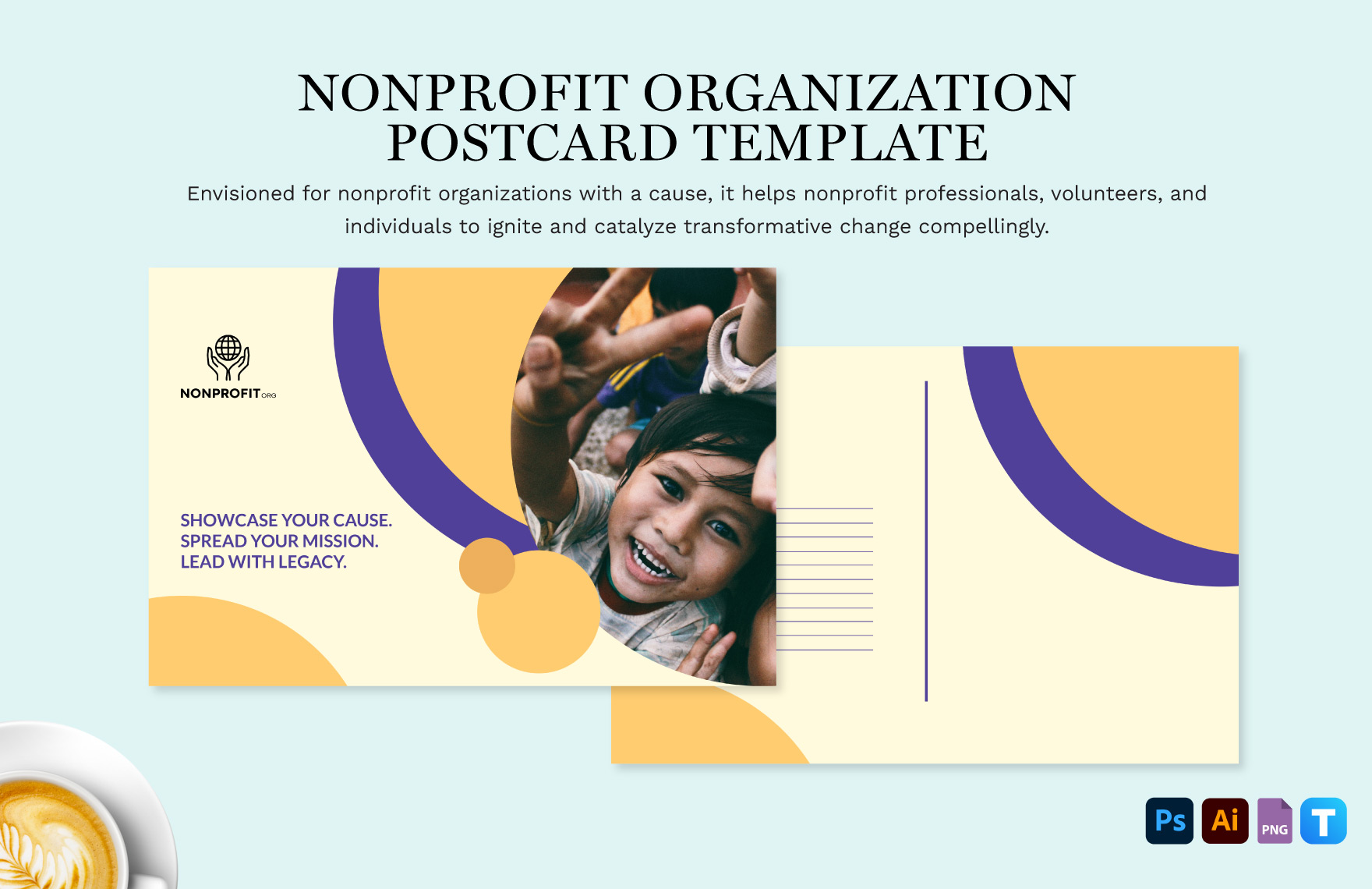 Nonprofit Organization Postcard Template