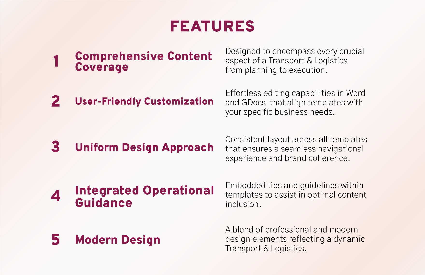 Transport and Logistics Workplace Harassment Policy Template