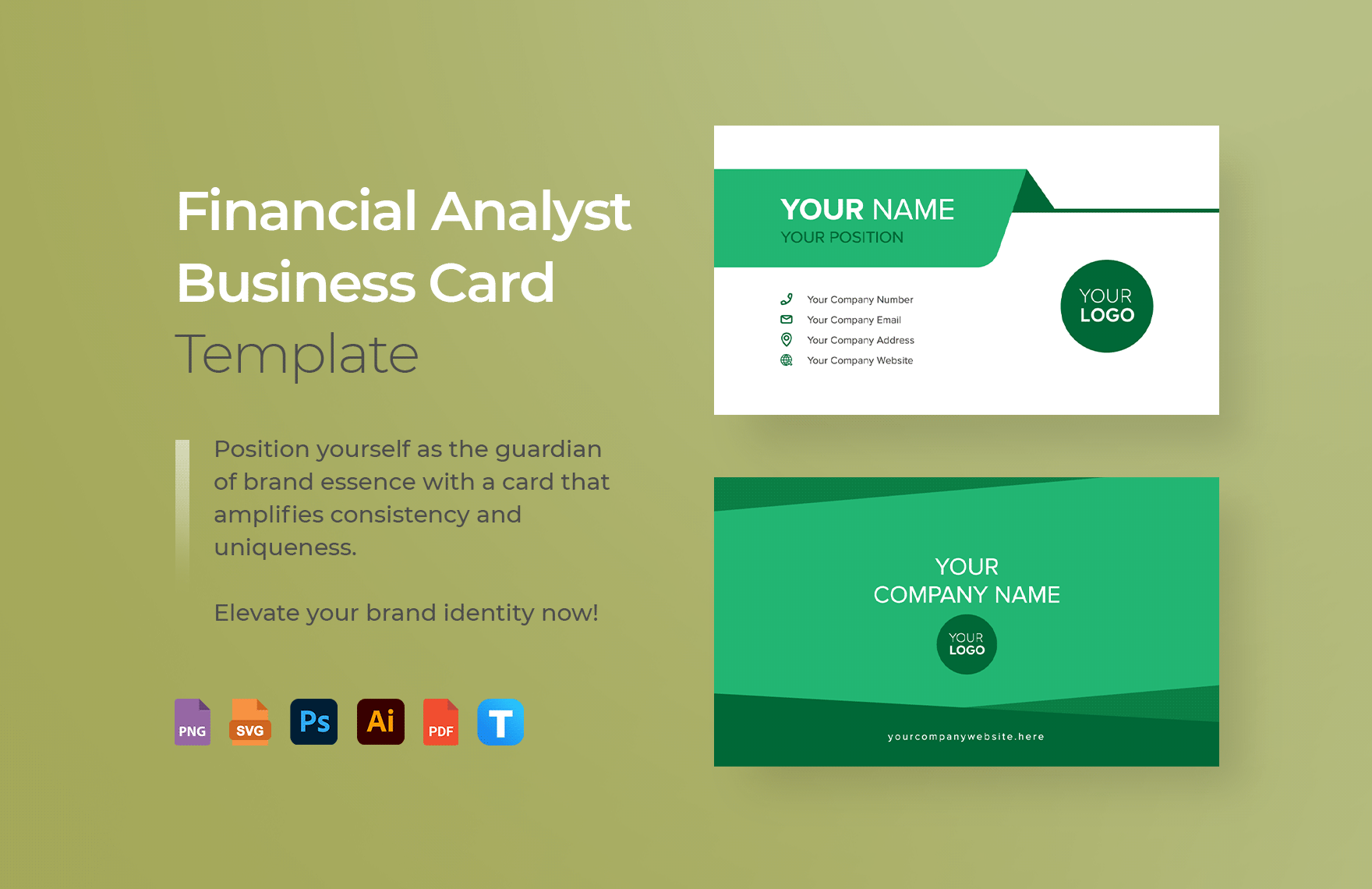 Brand Manager Business Card Template