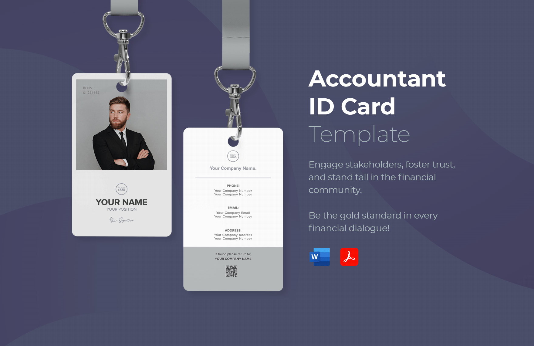 Accountant ID Card Template