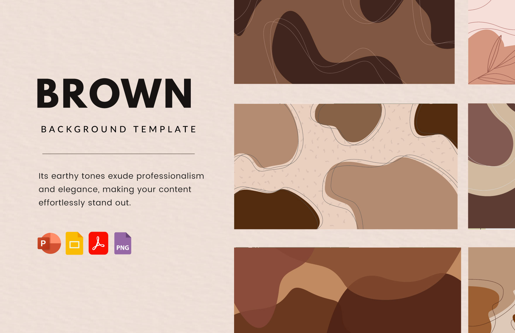 Brown Background Template