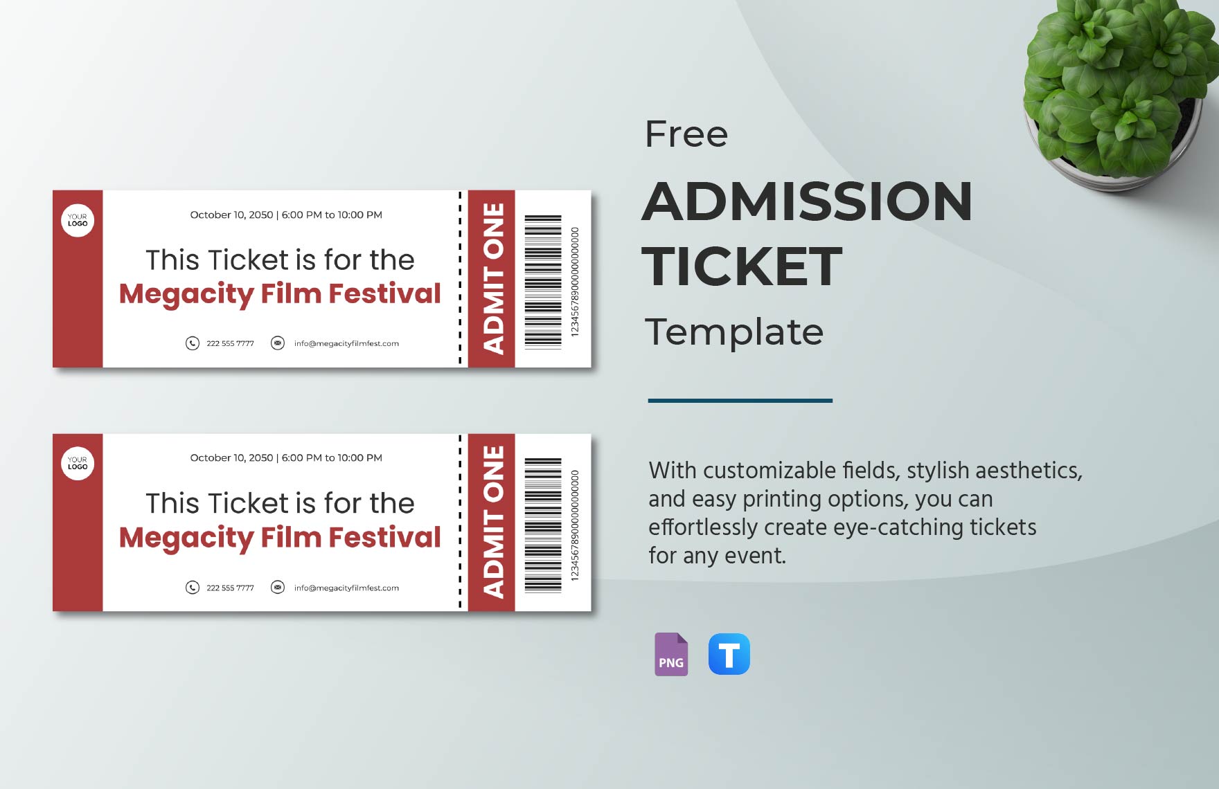 Admission Ticket Template