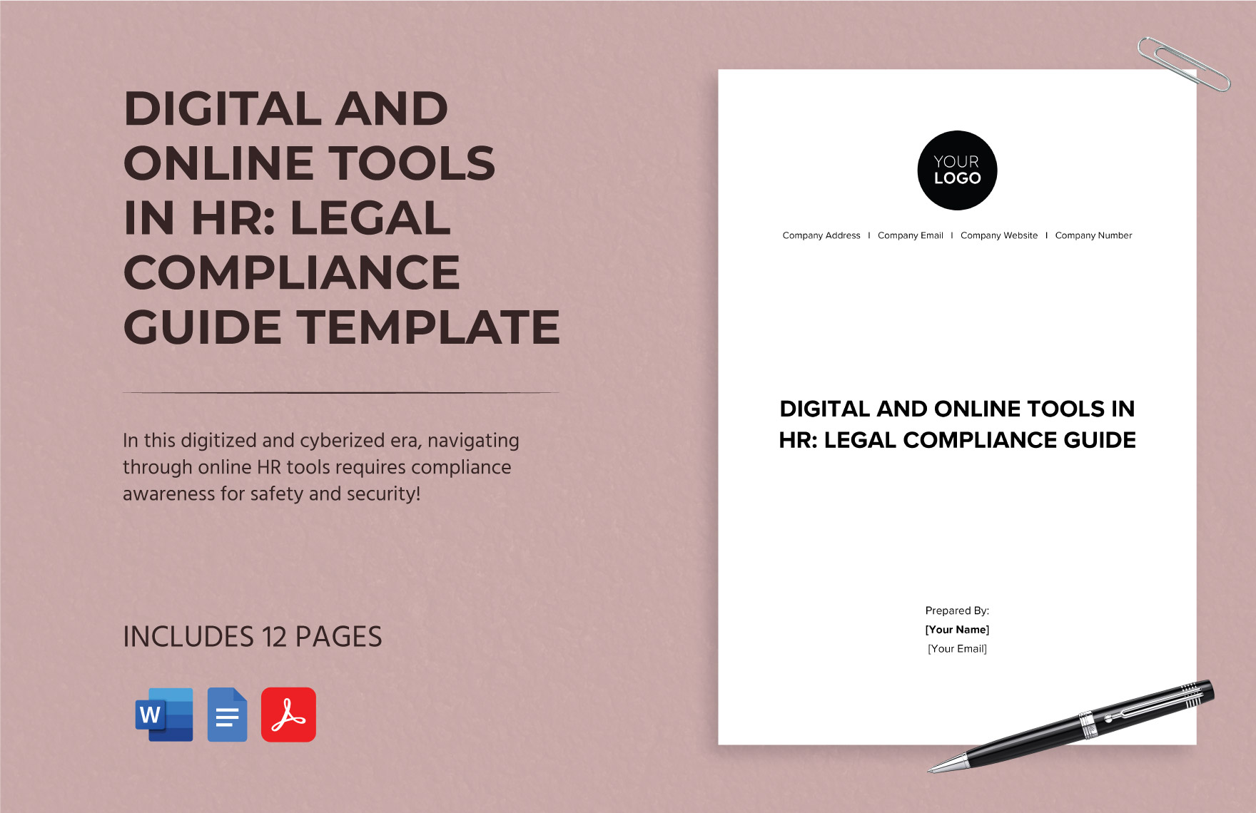 Digital and Online Tools in HR: Legal Compliance Guide Template