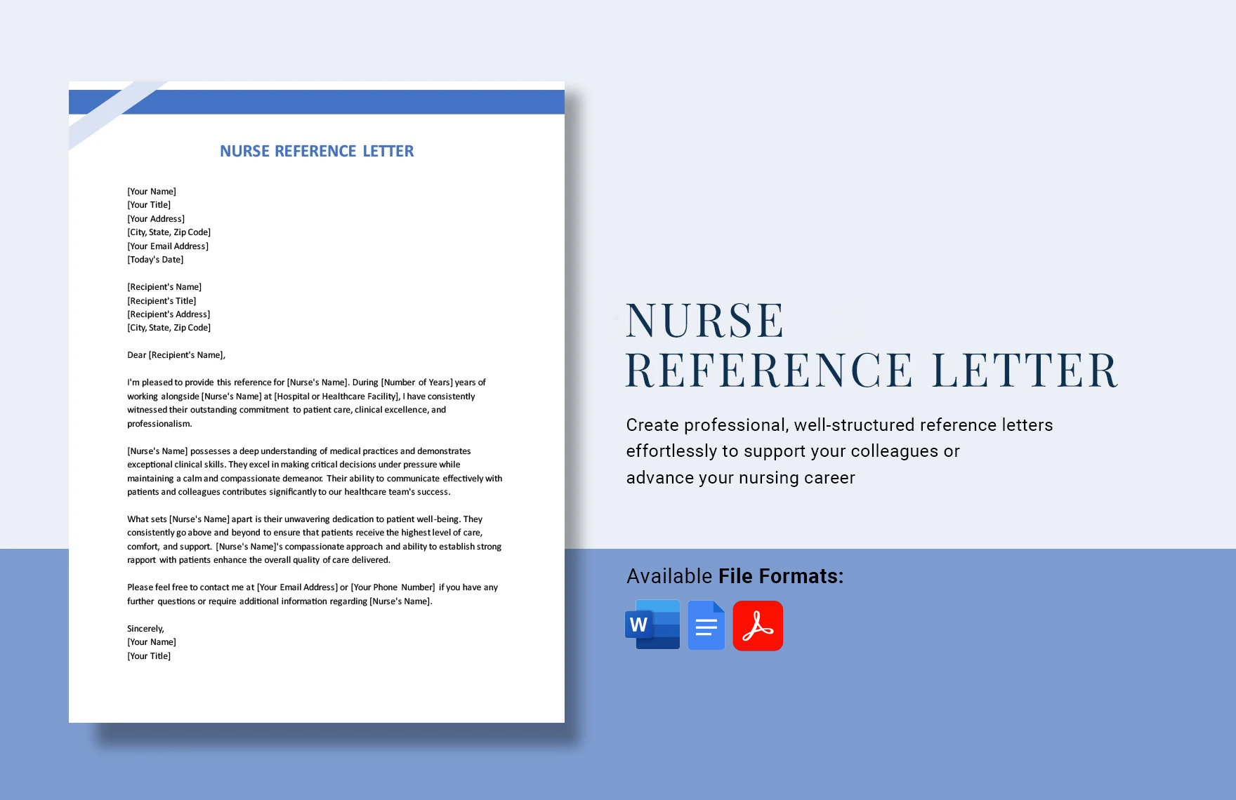 Nurse Reference Letter