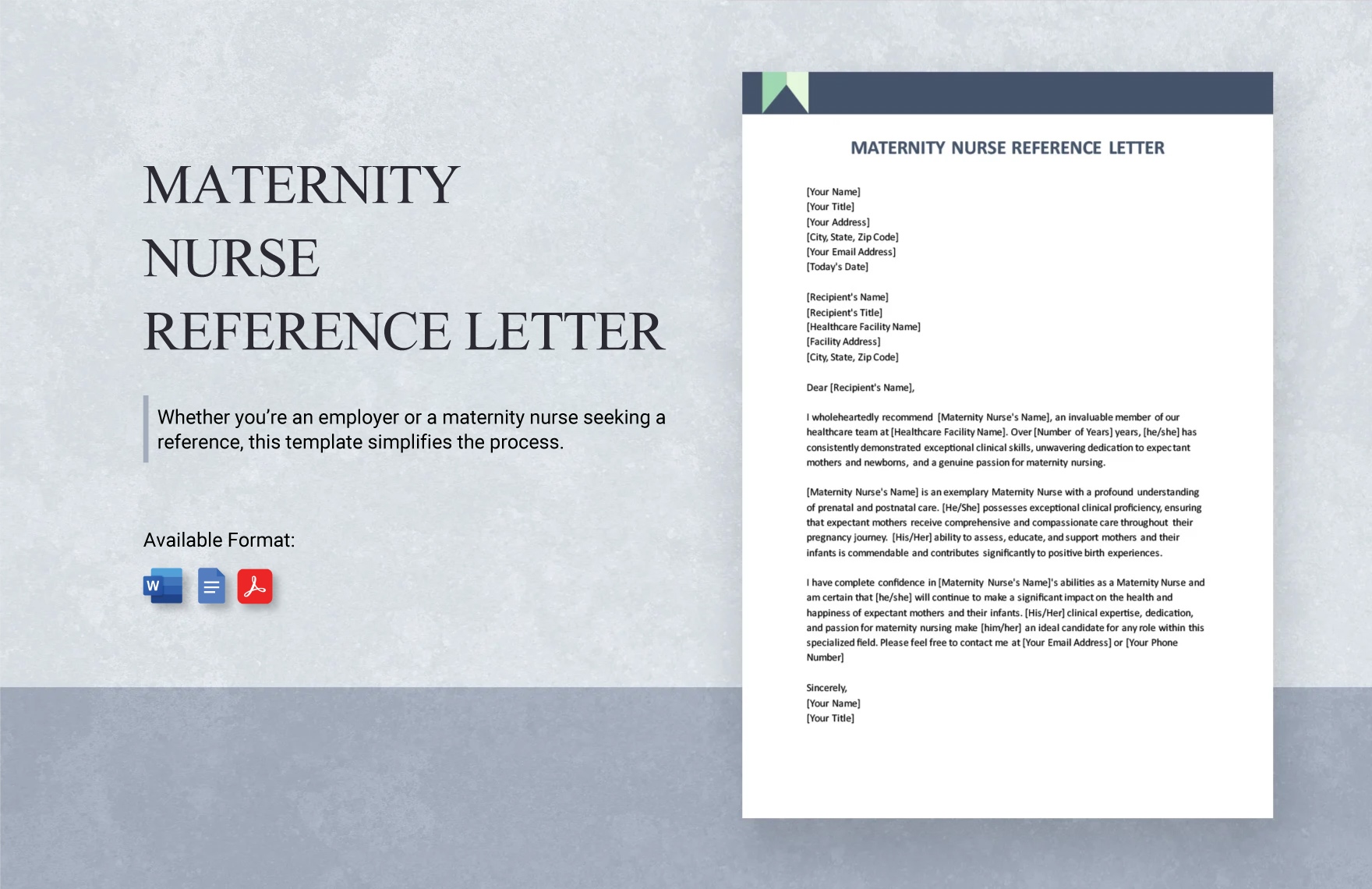 Maternity Nurse Reference Letter